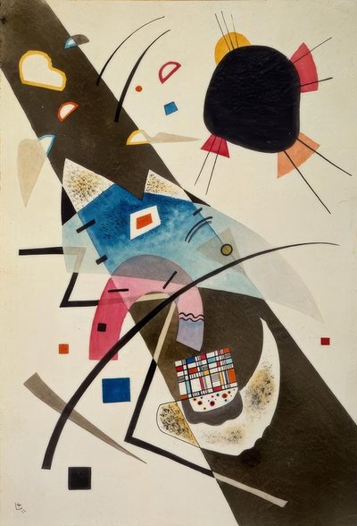 Dvě černé skvrny od Wassily Kandinsky