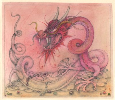 Zlý drak, 2000 (kombinovaná technika) od Wayne Anderson