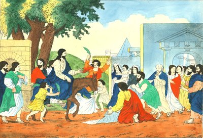 Kristův vjezd do Jeruzaléma, 19. století od Weenix