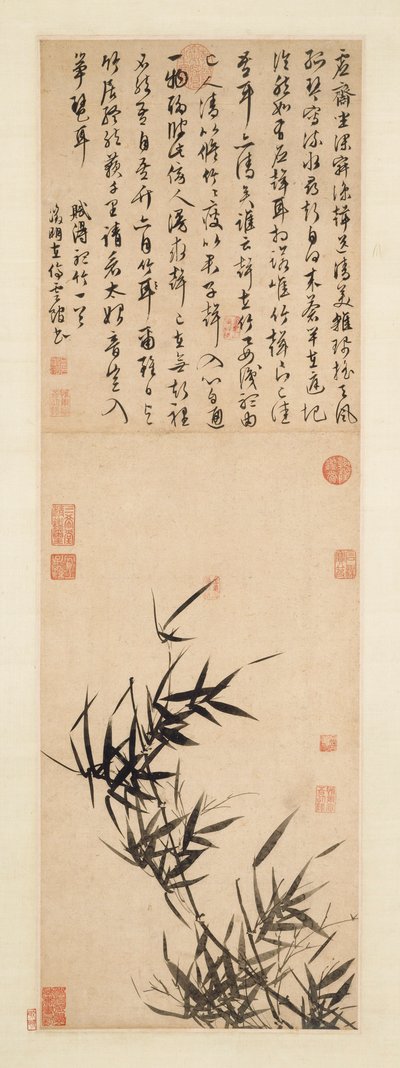 Poslech bambusu, konec 1400-1500. od Wen Zhengming