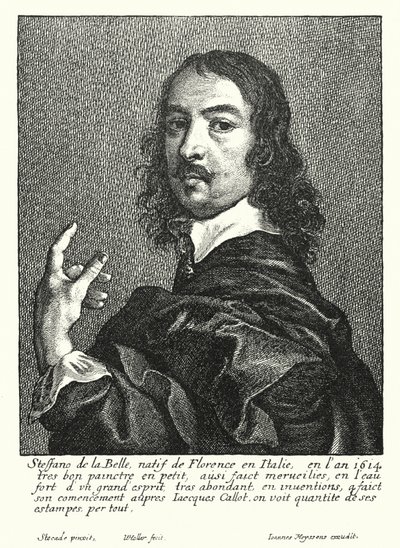 Stefano della Bella, italský kreslíř a grafik (rytina) od Wenceslaus (after) Hollar