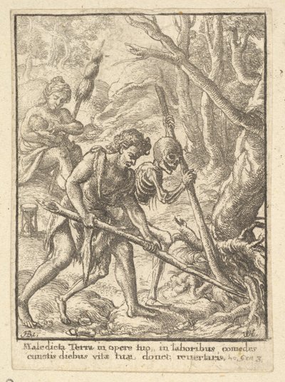 Adam Orba z tance smrti, 1651. od Wenceslaus Hollar