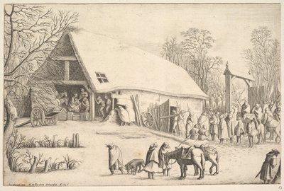 Klanění králů podle Augustina Brauna, 1646. od Wenceslaus Hollar