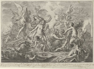 Alegorie vestfálského míru, 1648 od Wenceslaus Hollar