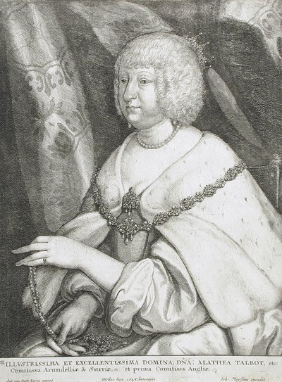 Althea Talbot, lady Arundel od Wenceslaus Hollar