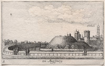 Pár zajímavých míst...: Plate 5, Augsburg od Wenceslaus Hollar
