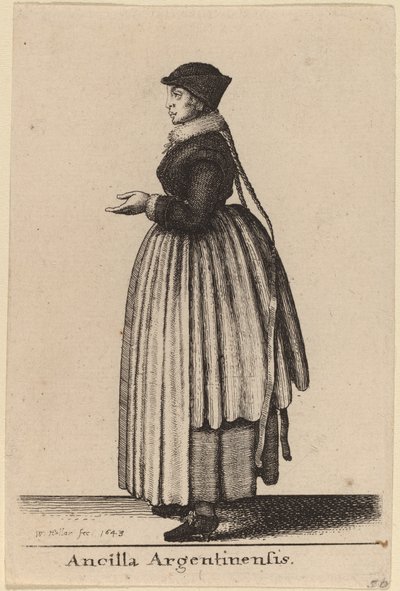 Argentinská pokojská od Wenceslaus Hollar