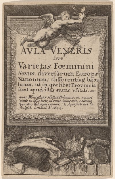 Páteční sál: Titulní strana od Wenceslaus Hollar