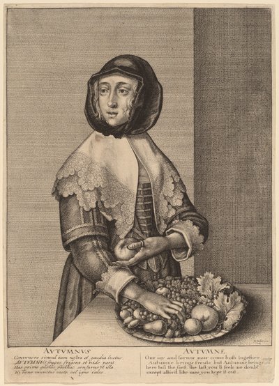 Podzim od Wenceslaus Hollar