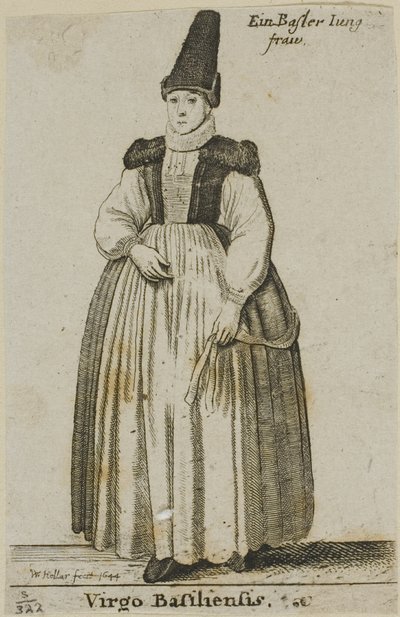 Basilejská žena od Wenceslaus Hollar