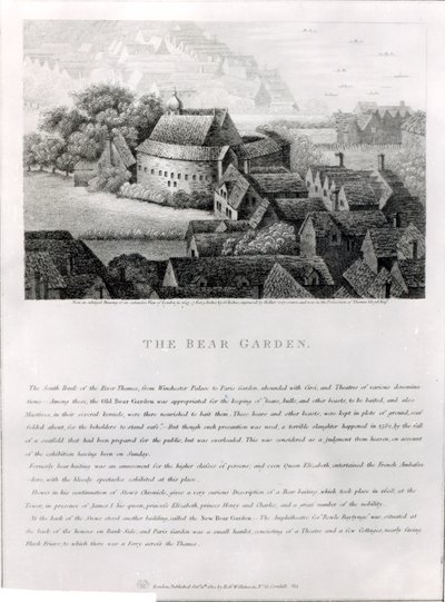 Medvědí zahrada, 1647 od Wenceslaus Hollar