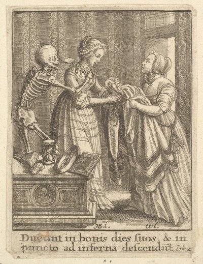 Nevěsta z tance smrti, 1651. od Wenceslaus Hollar