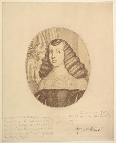 Catherine, princezna Portugalska, 1661. od Wenceslaus Hollar