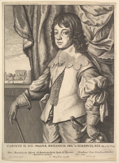 Karel II., 1649. od Wenceslaus Hollar