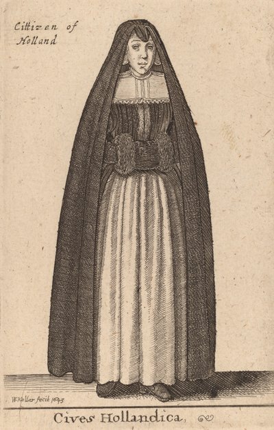 Občané Holandska, 1643 od Wenceslaus Hollar