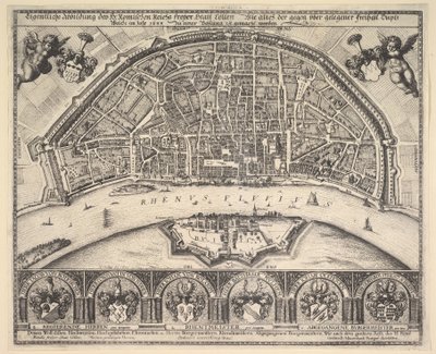 Kolín nad Rýnem a Deutz, 1635. od Wenceslaus Hollar