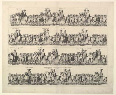 Korunovační průvod Karla II Londýnem, 1662. od Wenceslaus Hollar