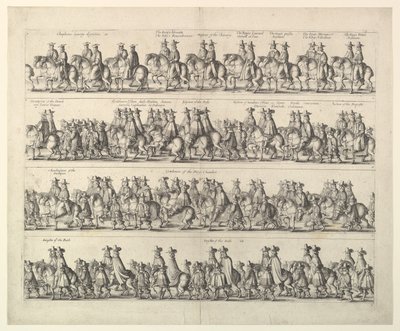 Korunovační průvod Karla II Londýnem, 1662. od Wenceslaus Hollar