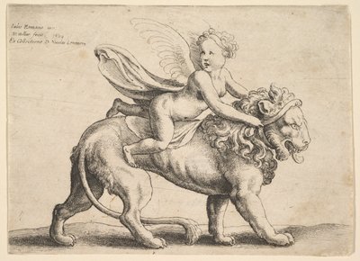 Amor na lvu, 1652. od Wenceslaus Hollar