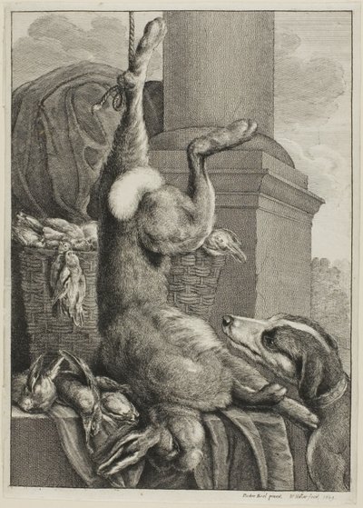 Mrtvý zajíc od Wenceslaus Hollar