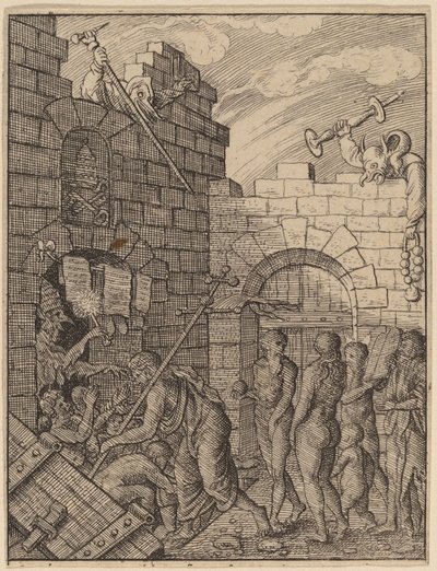Sestup do pekla od Wenceslaus Hollar