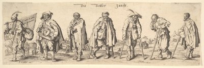 Cech žebráků Sedm žebráků, 1630. od Wenceslaus Hollar