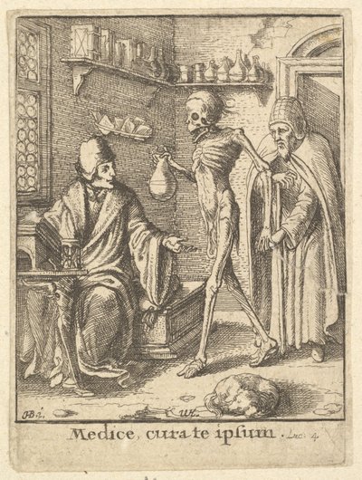 Doktor, z tance smrti, 1651. od Wenceslaus Hollar