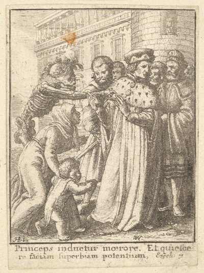 Vévoda, z Tance smrti, 1651. od Wenceslaus Hollar