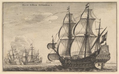 Nizozemské válečné lodě Naves Bellicæ Hollandicæ, 1647. od Wenceslaus Hollar