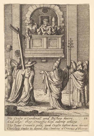 Hle, muž, 1625-77. od Wenceslaus Hollar