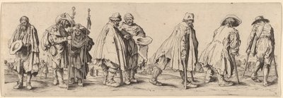 Osm žebráků. od Wenceslaus Hollar