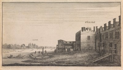 Anglické pohledy: Whitehall Lambeth od Wenceslaus Hollar