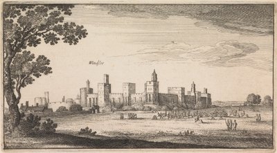 Anglické pohledy: Windsor od Wenceslaus Hollar