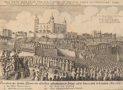 Poprava Thomase Wentwortha, 1641. od Wenceslaus Hollar
