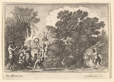 Pět satyrů a dvě nymfy, 1650. od Wenceslaus Hollar
