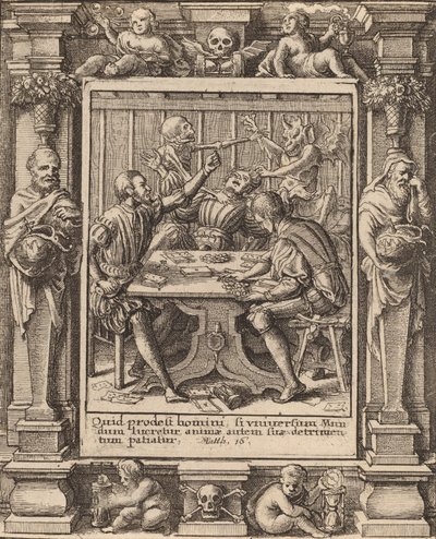 Gamesters, 1651. od Wenceslaus Hollar
