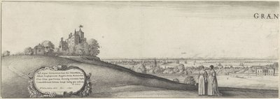 Pohled na Greenwich (levá deska) Greenwich (název na objektu) od Wenceslaus Hollar