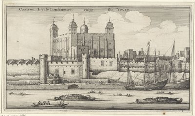 Pohled na londýnský Tower od Wenceslaus Hollar