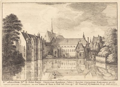 Opatství Groenendael od Wenceslaus Hollar