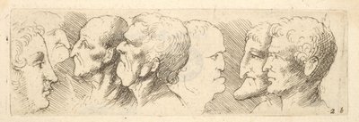 Vedoucí studia, 1625-77 od Wenceslaus Hollar