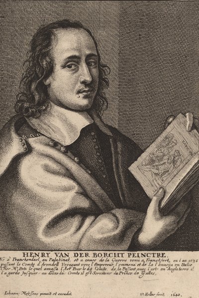 Henry van der Borcht, malíř, 1648. od Wenceslaus Hollar