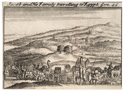 Jakub na cestě do Egypta. stát 3 od Wenceslaus Hollar