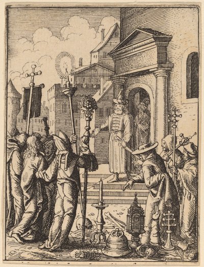 Ježíš před Pilátem od Wenceslaus Hollar