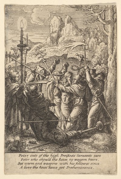 Ježíš vzat, 1625-77. od Wenceslaus Hollar
