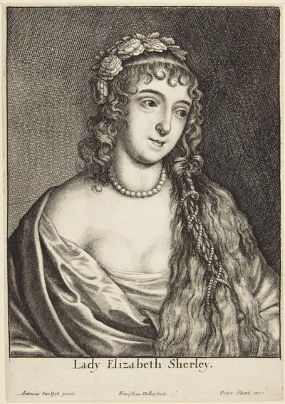 Lady Elizabeth Sherley od Wenceslaus Hollar