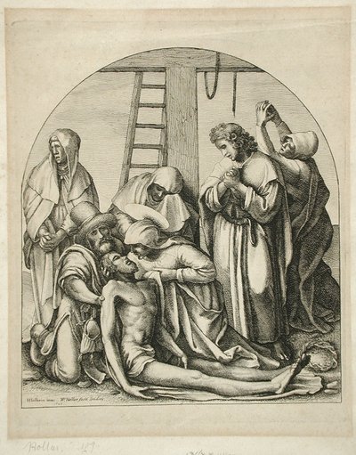 Oplakávání od Wenceslaus Hollar