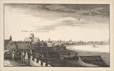 Londýn z Arundel House, kopie, 17. století. od Wenceslaus Hollar