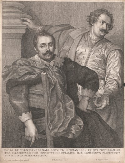 Luke a Cornelius de Wael od Wenceslaus Hollar