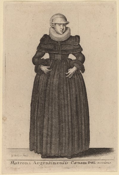 Matrona argentinská večeře dne se blíží od nymf) od Wenceslaus Hollar