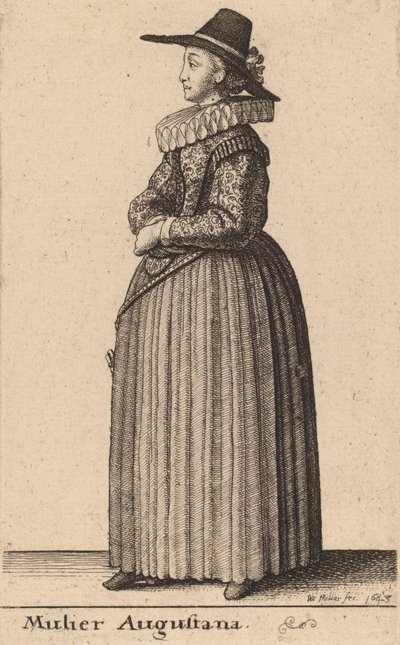 Augustanka, 1643 od Wenceslaus Hollar